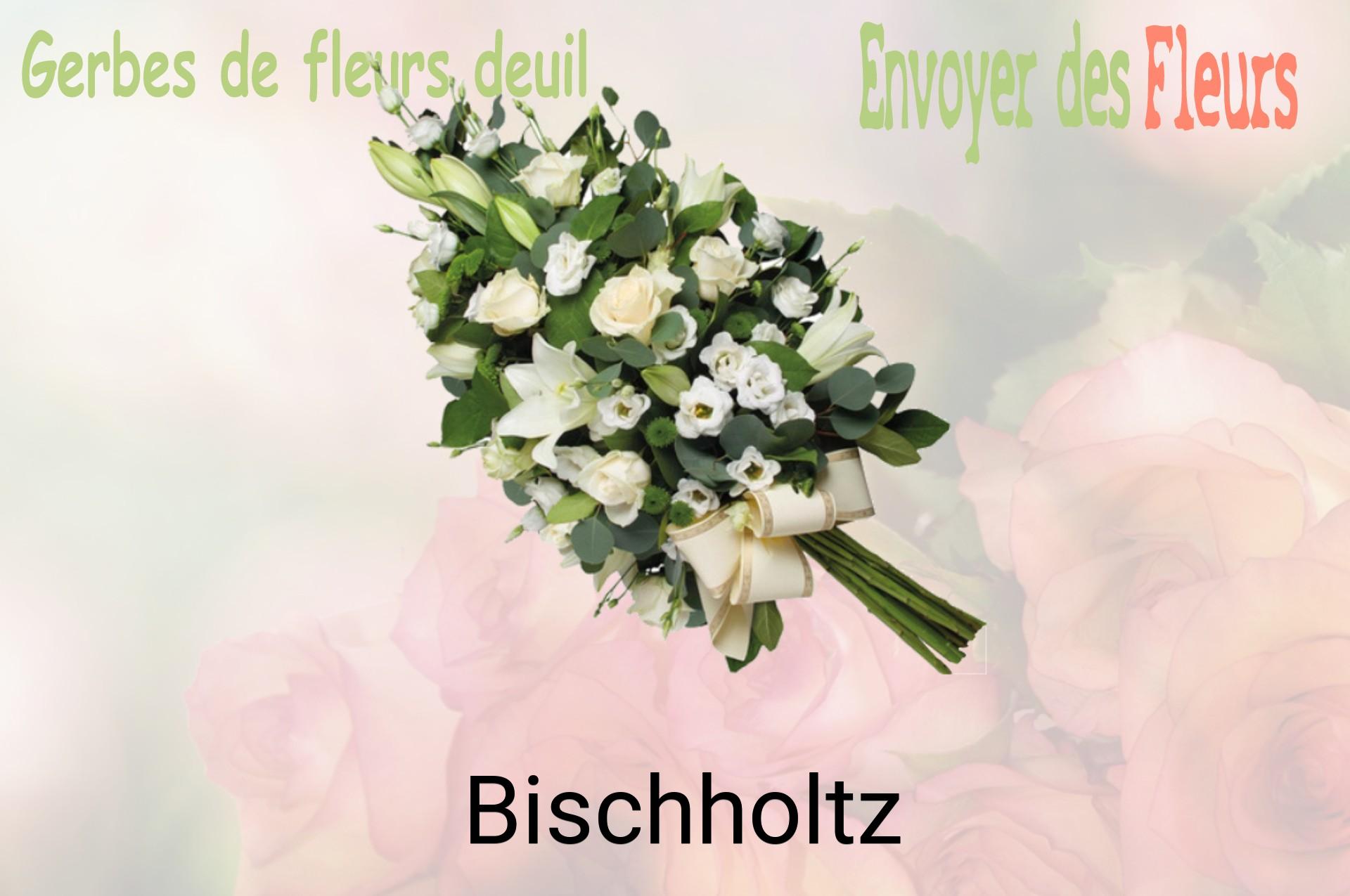 Gerbe de fleurs de deuil livrée à Bischholtz